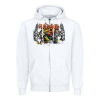 White motocross mom Zipper Hoodie - MaliasSmallBusiness