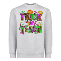 Heather Grey trick or teach Heavyweight Sweatshirt - AdoDesignShop