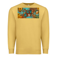Antique Gold give thanks license plate Premium Sweatshirt - BundleAndBundleShop