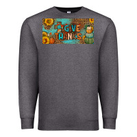Charcoal Heather give thanks license plate Premium Sweatshirt - BundleAndBundleShop