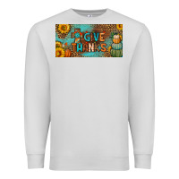 Dove Grey give thanks license plate Premium Sweatshirt - BundleAndBundleShop