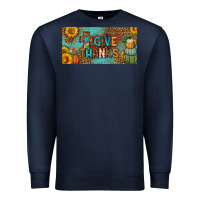 Navy give thanks license plate Premium Sweatshirt - BundleAndBundleShop
