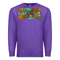 Purple give thanks license plate Premium Sweatshirt - BundleAndBundleShop