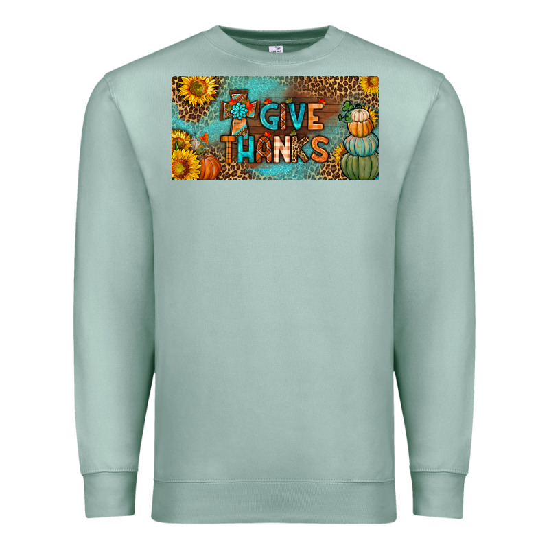 Give Thanks License Plate Premium Sweatshirt by BundleAndBundleShop | Teevron