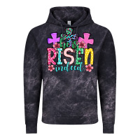 Cloud Black Easter Day He is risen indeed Vintage Hoodie - OliviaCreatesArt