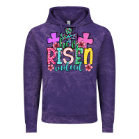 Cloud Purple Easter Day He is risen indeed Vintage Hoodie - OliviaCreatesArt