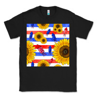 Black patriotic sunflowers Classic Tee - BundleAndBundleShop