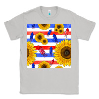 Moon Dust patriotic sunflowers Classic Tee - BundleAndBundleShop