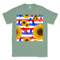 Sage patriotic sunflowers Classic Tee - BundleAndBundleShop