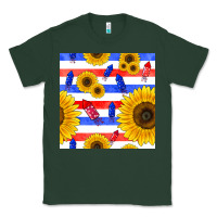 Sports Green patriotic sunflowers Classic Tee - BundleAndBundleShop