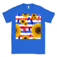 True Royal patriotic sunflowers Classic Tee - BundleAndBundleShop