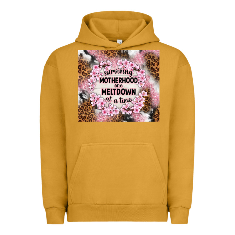 Surviving Motherhood One Meltdown At The Time Urban Hoodie by TumblerDesignByShophia | Teevron