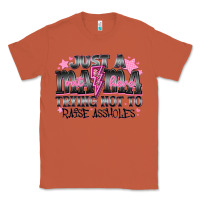 Copper Just a Mama Out Here Trying Not To Raise Assholes Classic Tee - CowhideDigitalArt