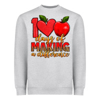 Heather Grey 100 days of making a difference Heavyweight Sweatshirt - Artiststas