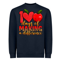 Navy 100 days of making a difference Heavyweight Sweatshirt - Artiststas