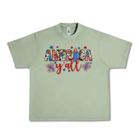 Oil Green american y'all Urban Heavy Tee - JahusDesignShop