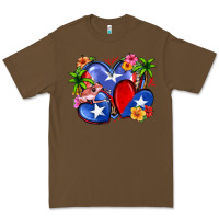 Cacao puerto rico hearts Premium Tee - Zillion Design Studio