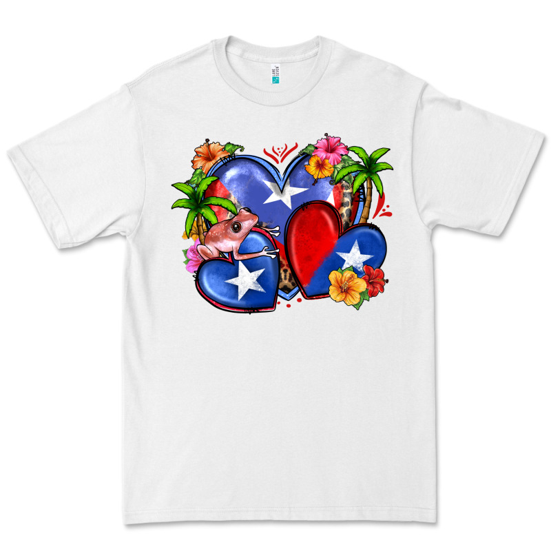 Puerto Rico Hearts Premium Tee by Zillion Design Studio | Teevron