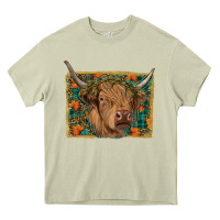 Mossy Fall Cow Heavy Core Tee - RanaPortraitStore