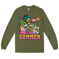 Army Green sweet summer skeleton Long Sleeve Tee - Jasminsmagicworld