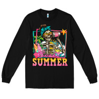 Black sweet summer skeleton Long Sleeve Tee - Jasminsmagicworld