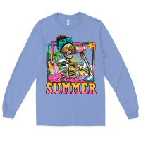 Colony Blue sweet summer skeleton Long Sleeve Tee - Jasminsmagicworld