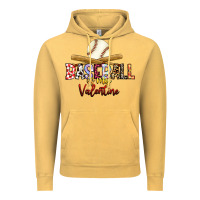 Vintage Mustard baseball is my valentine Vintage Hoodie - RacoonDesign
