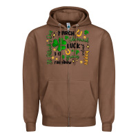 Chestnut st. patricks day doodle Zipper Hoodie - MaliasSmallBusiness