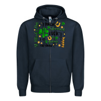 Navy st. patricks day doodle Zipper Hoodie - MaliasSmallBusiness