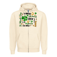 Sandshell st. patricks day doodle Zipper Hoodie - MaliasSmallBusiness