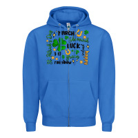 True Royal st. patricks day doodle Zipper Hoodie - MaliasSmallBusiness