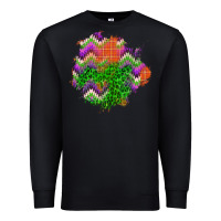 Black halloween patch Premium Sweatshirt - BundleAndBundleShop