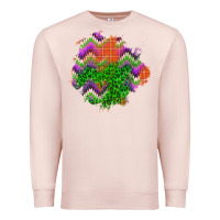 Pale Pink halloween patch Premium Sweatshirt - BundleAndBundleShop
