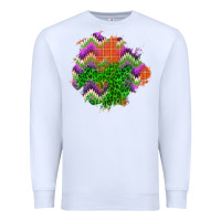 White halloween patch Premium Sweatshirt - BundleAndBundleShop