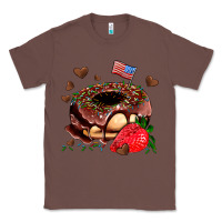 Chestnut donut strawberry and usa flag Classic Tee - AdoDesignShop
