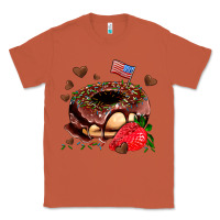 Copper donut strawberry and usa flag Classic Tee - AdoDesignShop