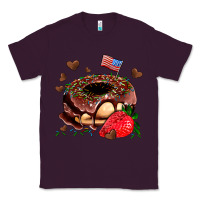 Plum donut strawberry and usa flag Classic Tee - AdoDesignShop