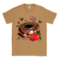 Toasted Coconut donut strawberry and usa flag Classic Tee - AdoDesignShop
