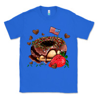 True Royal donut strawberry and usa flag Classic Tee - AdoDesignShop
