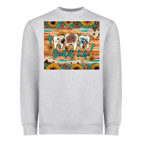 Heather Grey dental life Heavyweight Sweatshirt - JahusDesignShop