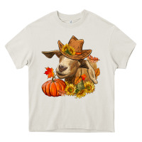 Cream Fall Goat Heavy Core Tee - RanaPortraitStore