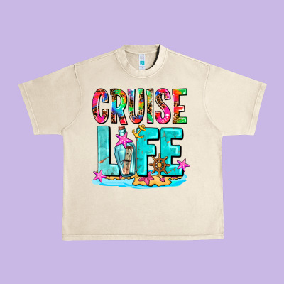 Cruise  Life Urban Heavy Tee Designed By Adodesignshop