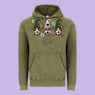 Soccer Gnome Vintage Hoodie Designed By Hra Design Shop