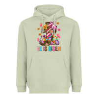 Matcha He Is Risen Easter Heavyweight Hoodie - BundleAndBundleShop