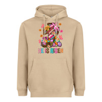 Mushroom He Is Risen Easter Heavyweight Hoodie - BundleAndBundleShop