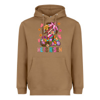 Toasted Coconut He Is Risen Easter Heavyweight Hoodie - BundleAndBundleShop