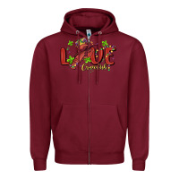 Mardi Gras Love Crawfish Zipper Hoodie | Teevron