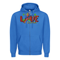 True Royal mardi gras love crawfish Zipper Hoodie - MaliasSmallBusiness