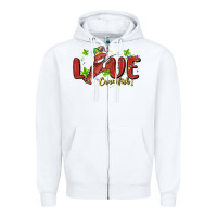 White mardi gras love crawfish Zipper Hoodie - MaliasSmallBusiness