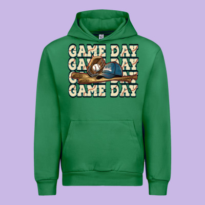 Game Day Baseball Urban Hoodie Designed By Howdyjamesfarm